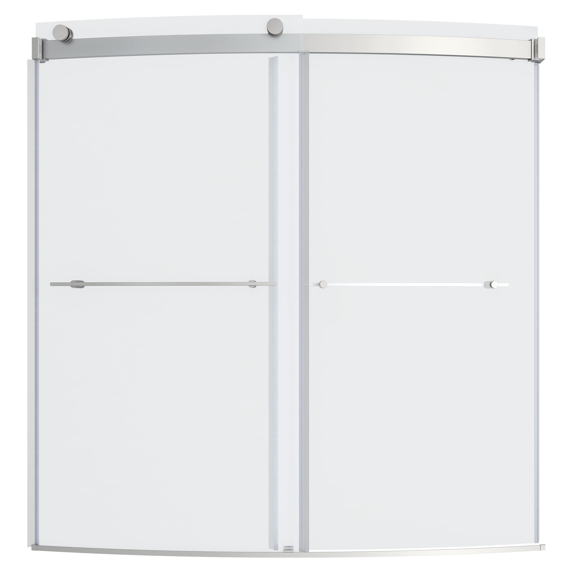 Elevate 60 In. x 60 In. Curved Barn-Style Tub Door